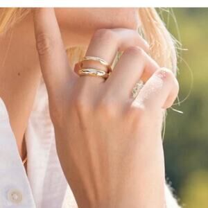 Loren Stewart Curateur Open Band Ring 14k
Gold Plated Size 7